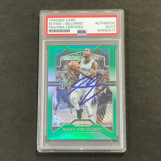 2019-20 Panini Prizm #56 Michael Kidd-Gilchrist Signed Card AUTO PSA Slabbed Hor