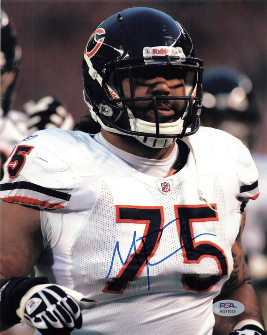 Matt Toeaina signed 8x10 photo PSA/DNA Autographed Bears