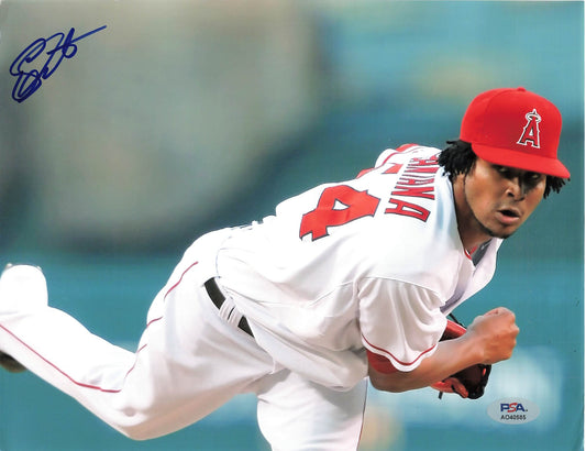 Ervin Santana Signed 8x10 Photo PSA Los Angeles Angels