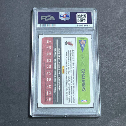 2012 NBA Lifetime #127 Mario Chalmers Signed Card AUTO PSA Slabbed Heat