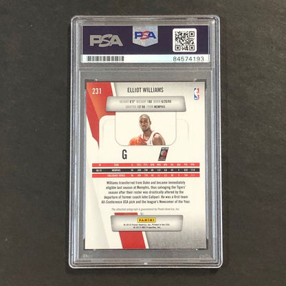2010-11 Panini Prestige #231 Elliot Williams Signed Card AUTO PSA Slabbed Blazer