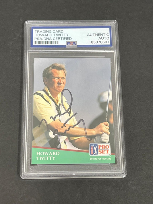 1991 Pro Set #182 Howard Twitty Signed Card PSA/DNA Slabbed Auto