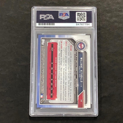 2019 Bowman #24 Willians Astudillo Signed Card PSA Slabbed Auto Twins