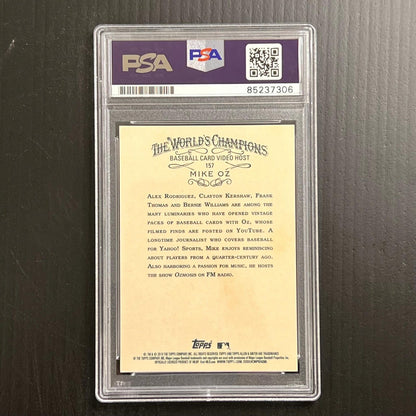 2019 Topps Allen & Ginter Mike Oz Signed Card AUTO PSA Slabbed