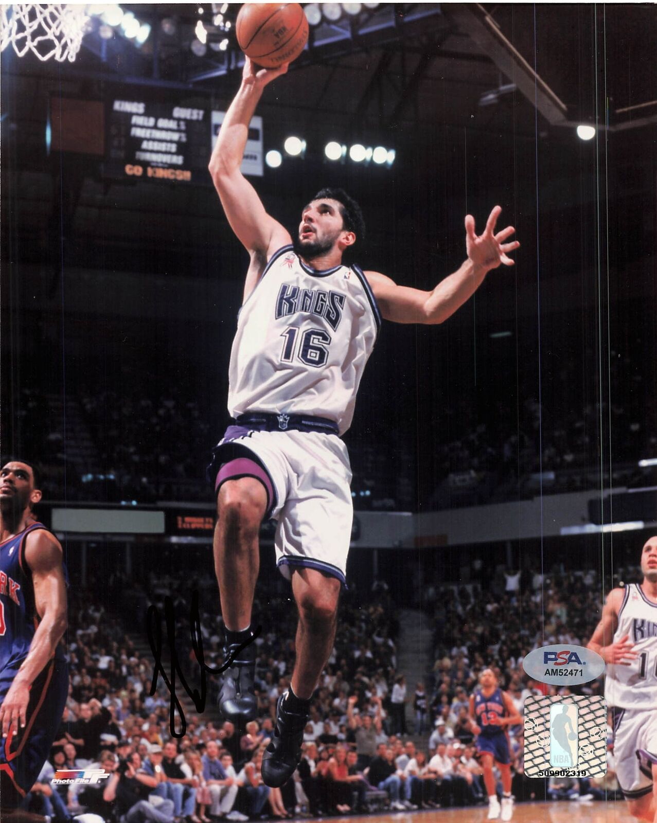 Peja Stojakovic signed 8x10 photo PSA/DNA Sacramento Kings Autographed