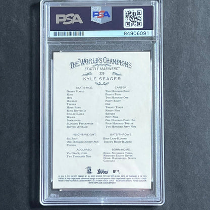 2013 Topps Allen & Ginter's #339 Kyle Seager Signed Card PSA Slabbed Auto GRADE