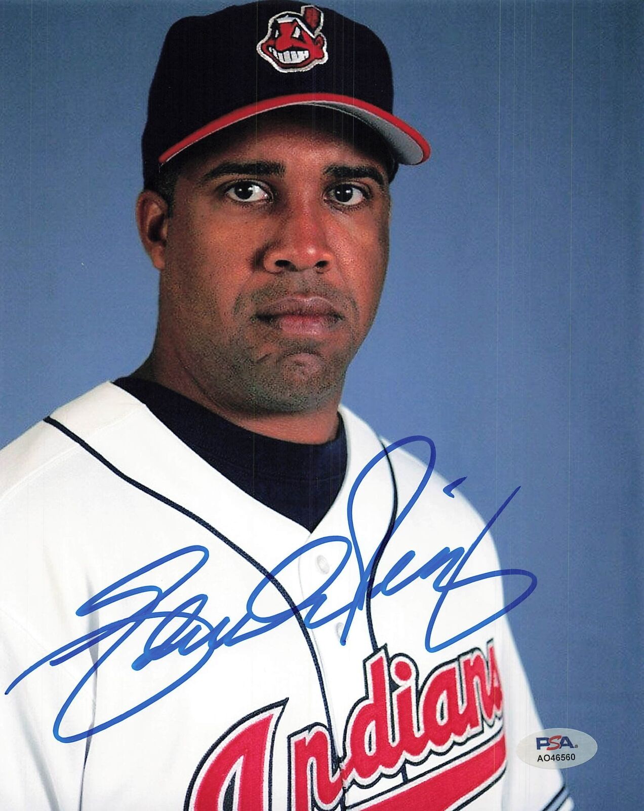 EDUARDO PEREZ signed 8x10 photo PSA/DNA Cleveland Autographed