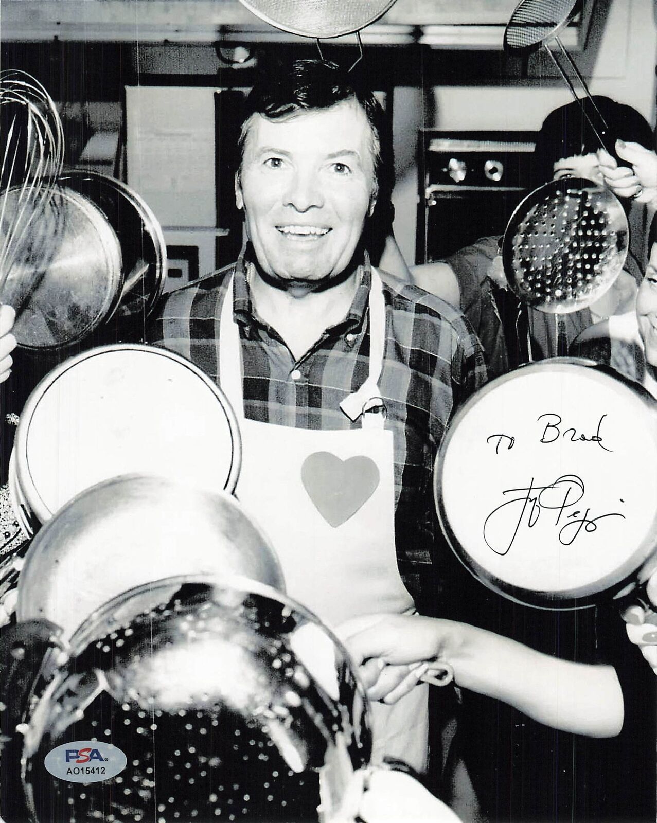 Jacques Pepin signed 8x10 photo PSA/DNA Autographed Chef and Author