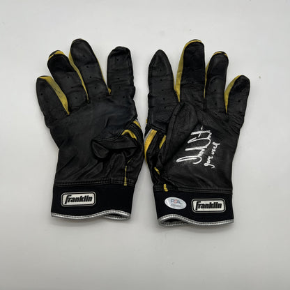 Jack Suwinski Signed Pittsburgh Pirates Batting Gloves