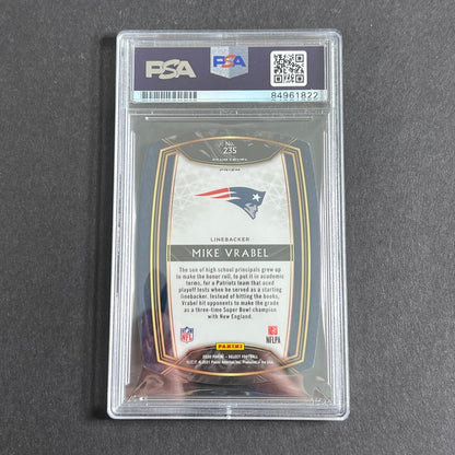2020 Panini Select #235 Mike Vrabel Signed Card Auto 10 PSA Slabbed Patriots