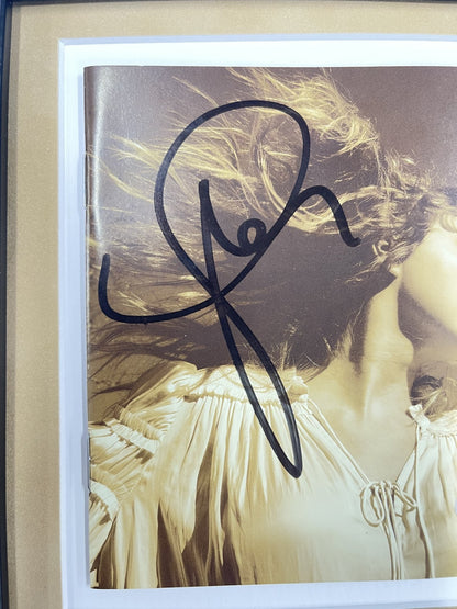 Taylor Swift Signed CD Cover Framed PSA/DNA Fearless Autographed