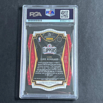 2020-21 Panini Select #159 Luke Kennard Signed Rookie Card AUTO PSA Slabbed Clip