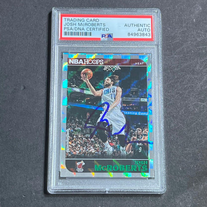 2014-15 Panini NBA Hoops #223 Josh McRoberts Signed Rookie Card AUTO PSA Slabbed