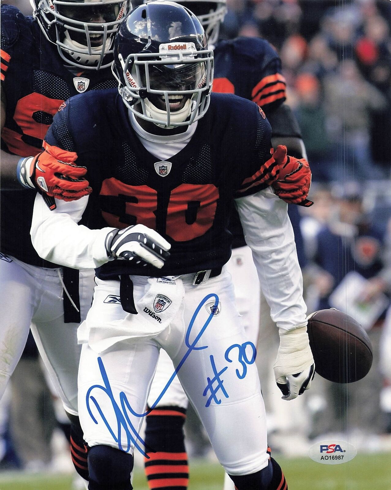 DJ MOORE Signed 8x10 photo PSA/DNA Chicago Bears Autographed