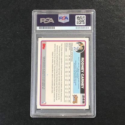 2006-07 Topps #249 Rodney Carney Signed Card AUTO PSA Slabbed 76ers