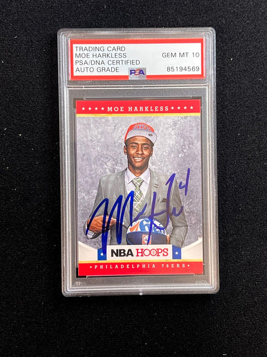 2012-13 NBA Hoops #288 Moe Harkless Signed Card AUTO 10 PSA Slabbed RC