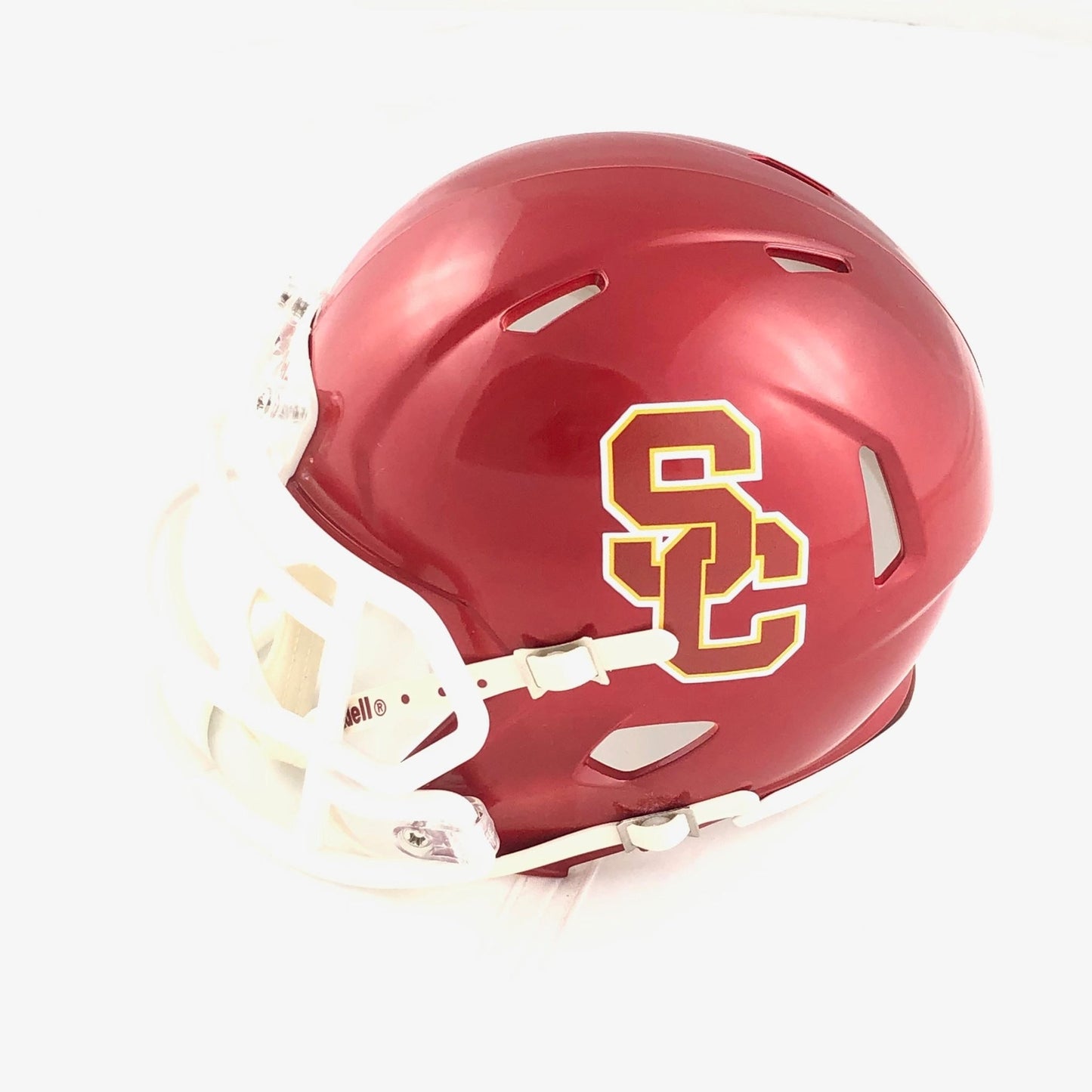 Lincoln Riley Signed Mini Helmet Fanatics Autographed USC Trojans