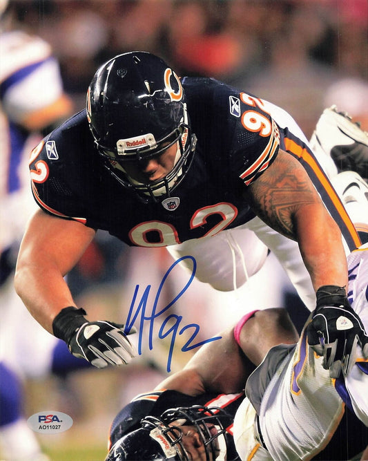 STEPHEN PAEA Signed 8x10 photo PSA/DNA Chicago Bears Autographed