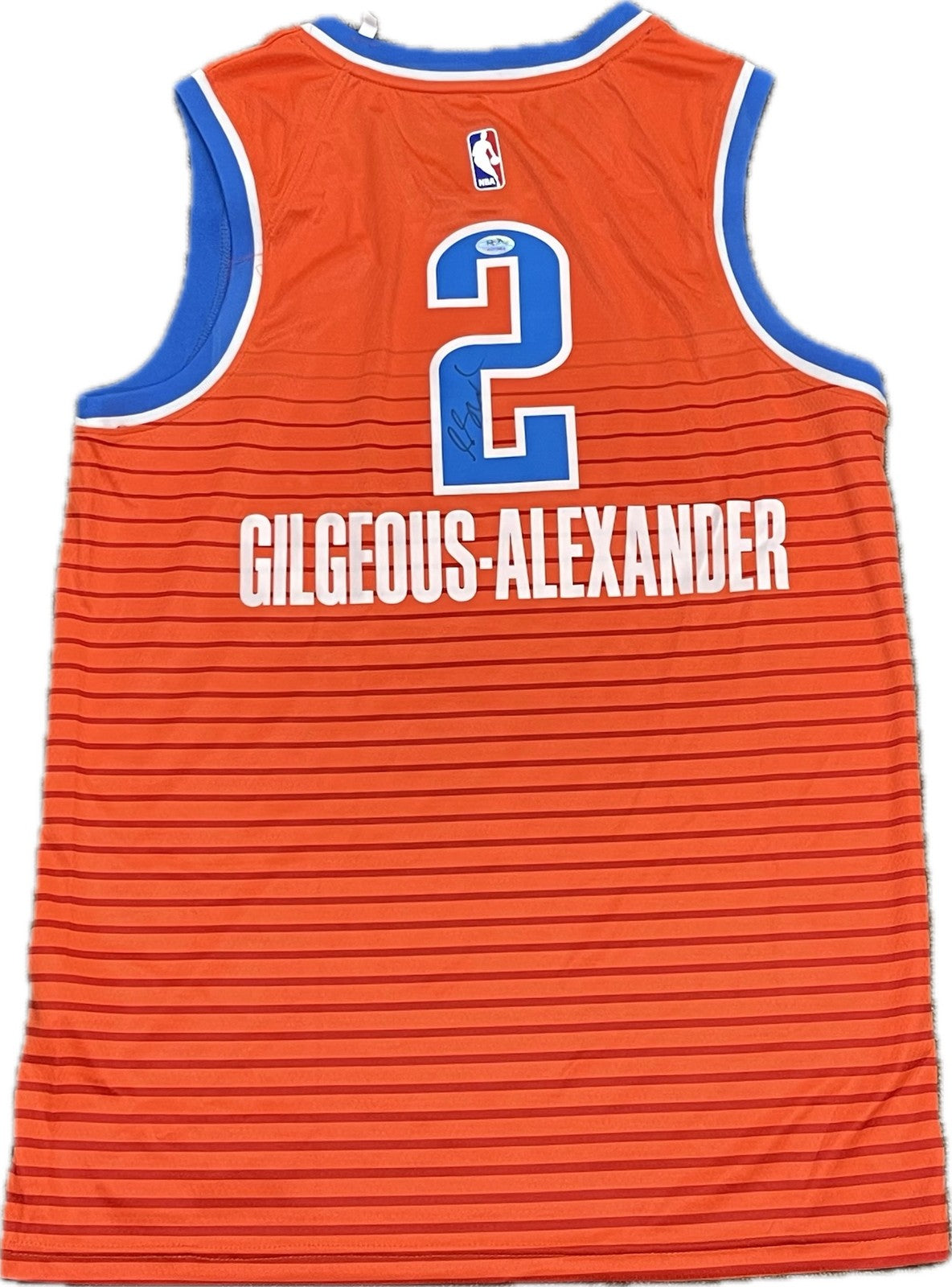 Shai Gilgeous-Alexander Signed Jersey PSA Oklahoma City Thunder Autographed