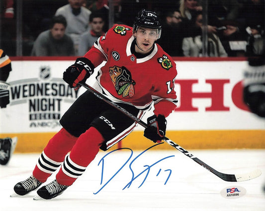 DYLAN STROME signed 8x10 PSA/DNA Chicago Blackhawks Autographed