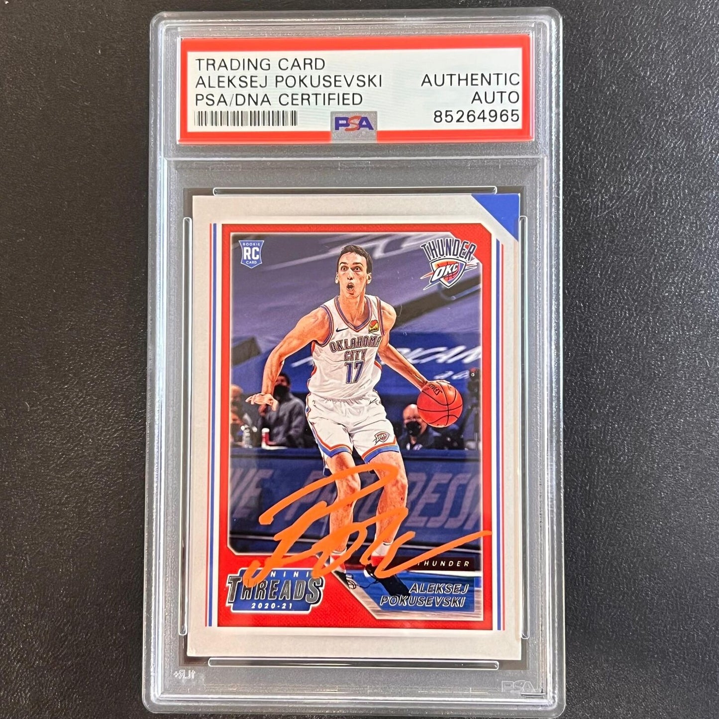 2020-21 Panini Chronicles #88 Aleksej Pokusevski Signed Card AUTO PSA Slabbed Th