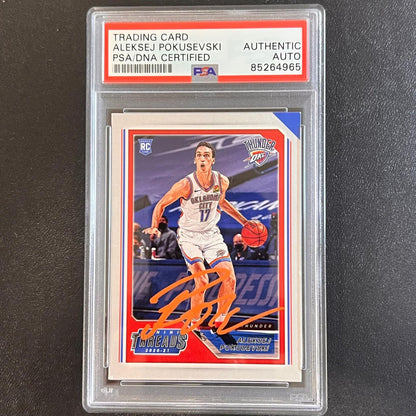 2020-21 Panini Chronicles #88 Aleksej Pokusevski Signed Card AUTO PSA Slabbed Th