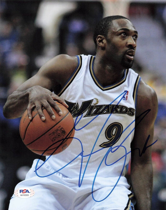 Gilbert Arenas signed 8x10 photo PSA/DNA Washington Wizards Autographed