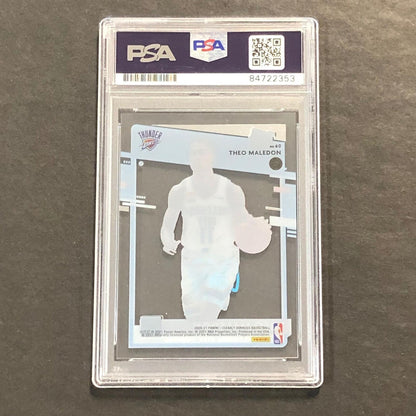 2020-21 Panini Clearly #60 Theo Maledon Signed Card AUTO PSA Slabbed RC Thunder