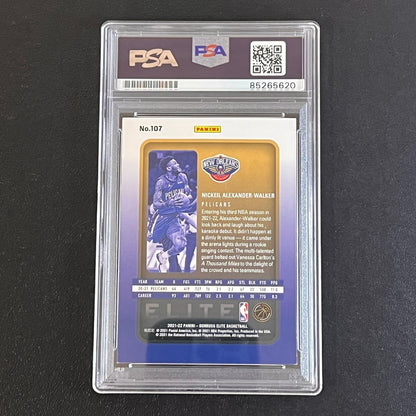 2021-22 Donruss Elite Basketball #107 Nickeil Alexander-Walker Signed Card AUTO