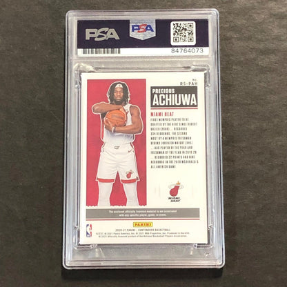 2020-21 Panini Contenders #RS-PAH PRECIOUS ACHIUWA Signed Card AUTO PSA/DNA Slab
