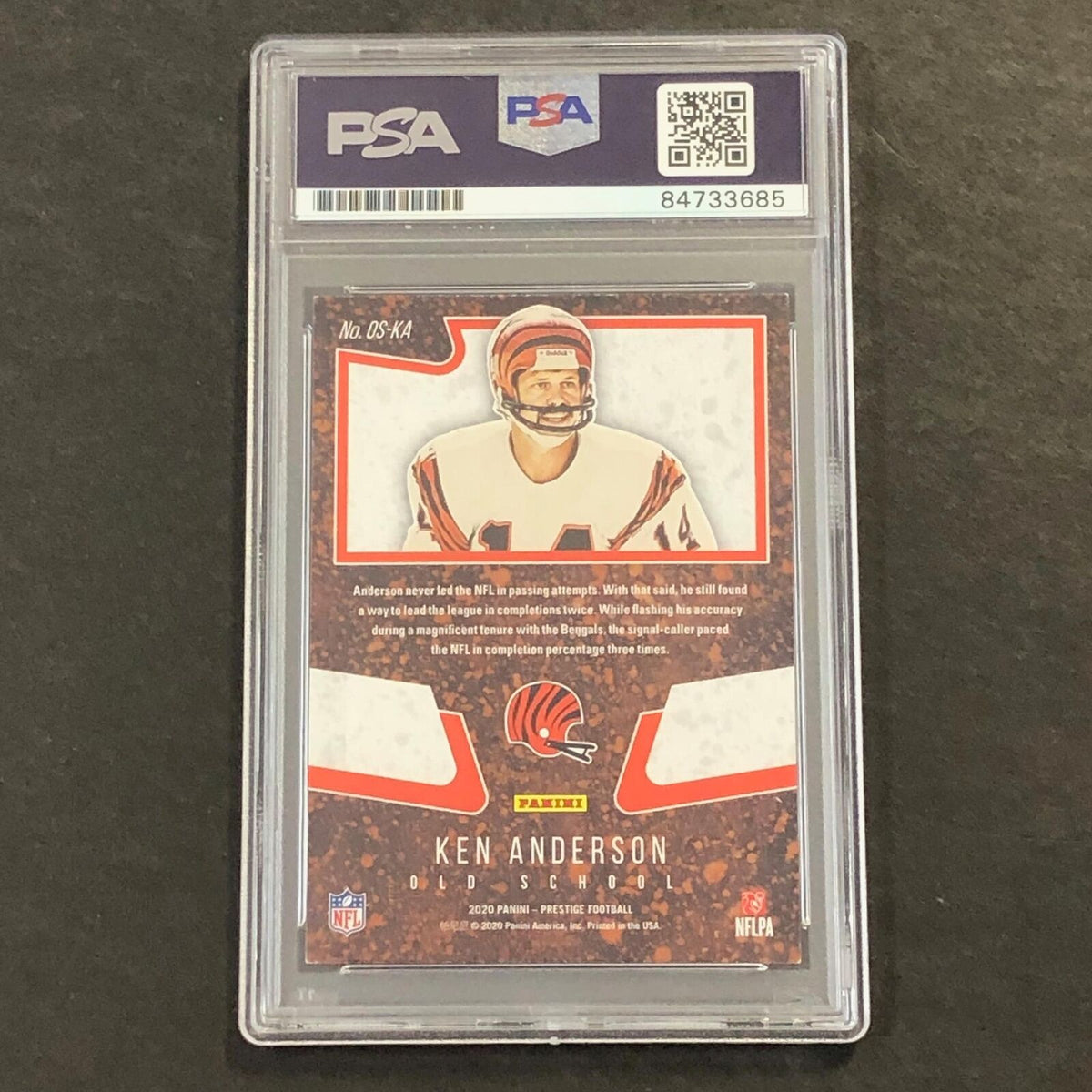 2020 Panini Prestige #OS-KA Ken Anderson AUTO 10 card PSA Bengals Signed