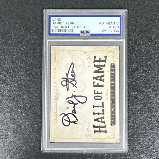 Hall Of Fame David Stern Signed Signature Series Card PSA/DNA AUTO Slabbed NBA C