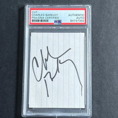 Charles Barkley Signed Cut PSA/DNA Slabbed Phoenix Suns