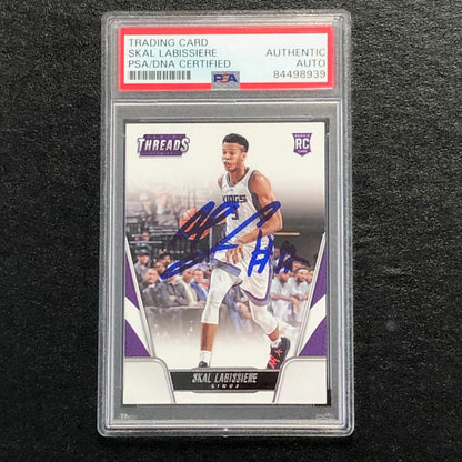 2016-17 Panini Threads #184 Skal Labissiere Signed Card AUTO PSA Slabbed RC King