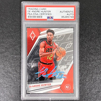 2019-20 Panini Chronicles Phoenix #575 De'Andre Hunter Signed Card AUTO PSA/DNA