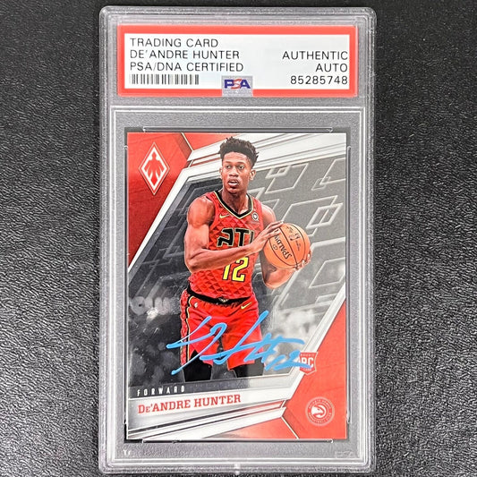 2019-20 Panini Chronicles Phoenix #575 De'Andre Hunter Signed Card AUTO PSA/DNA