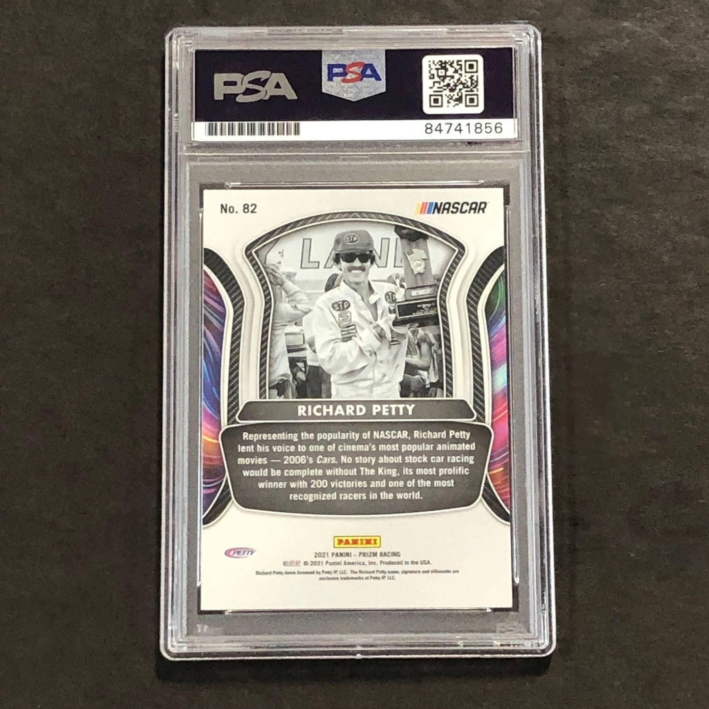 2021 Panini Prizm Racing Legends #82 Richard Petty Signed Card AUTO  PSA Slabbed