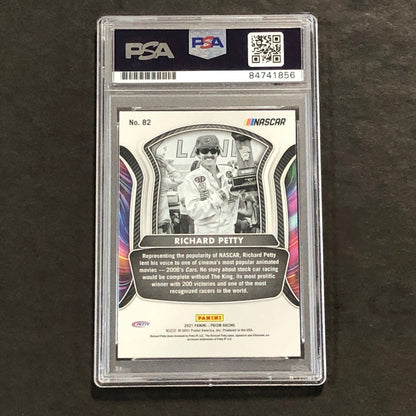 2021 Panini Prizm Racing Legends #82 Richard Petty Signed Card AUTO  PSA Slabbed