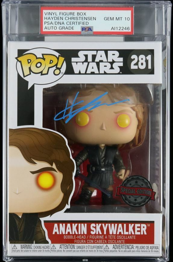 Hayden Christensen Signed Anakin Skywalker Funko Pop Auto 10 PSA/DNA Encapsulate