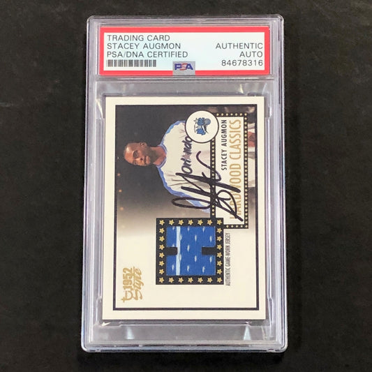 2006 Hardwood Classics 1952 Style #HCR-SA Stacey Augmon Signed Card PSA Slabbed
