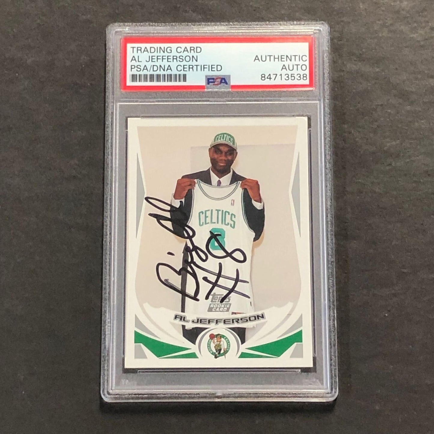 2004 Topps Basketball #235 AL JEFFERSON Signed Card AUTO PSA Slabbed RC Celtics