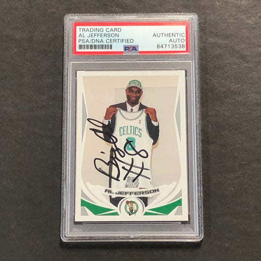 2004 Topps Basketball #235 AL JEFFERSON Signed Card AUTO PSA Slabbed RC Celtics