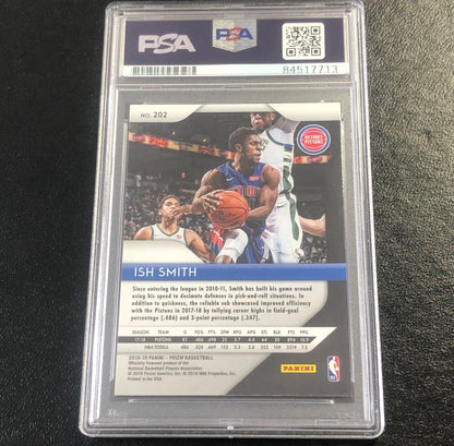 2018-19 Panini Prizm #202 ISH SMITH Signed Card AUTO PSA Slabbed Pistons