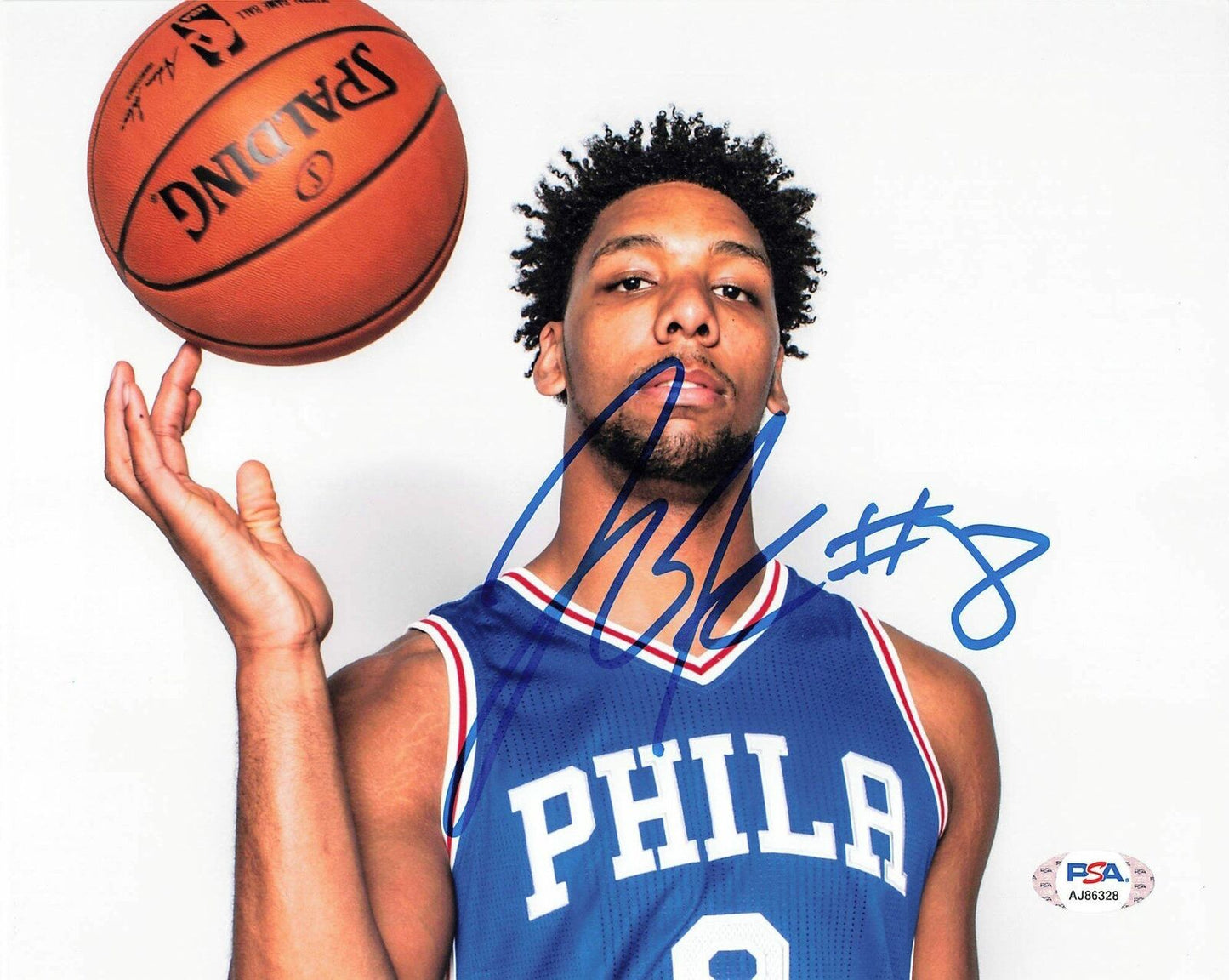 JAHLIL OKAFOR signed 8x10 photo PSA/DNA Philadelphia 76ers Autographed