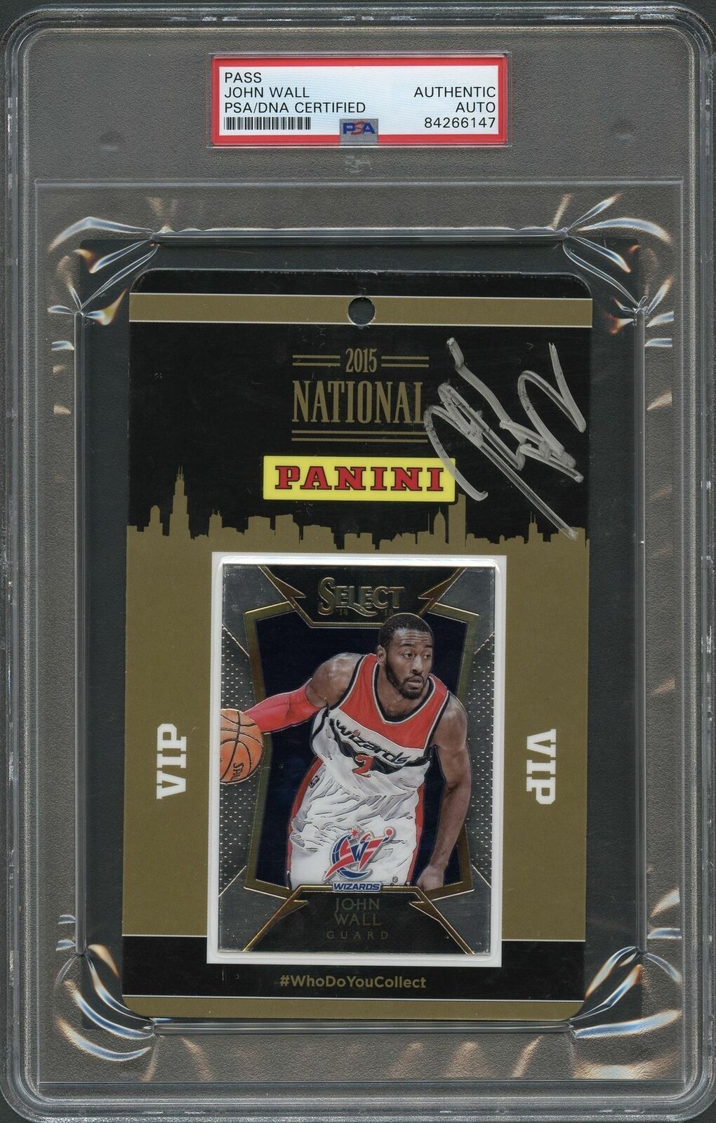 John Wall Signed 2015 National Ticket PSA/DNA Slabbed Autographed Panini