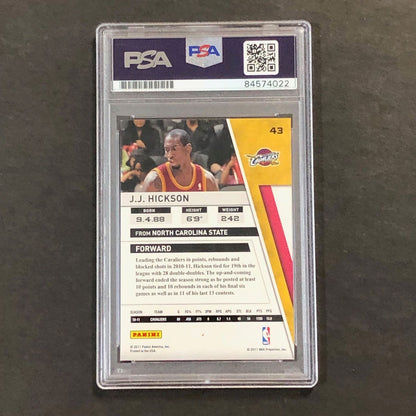 2010-11 Panini Season Update #43 J.J. Hickson Signed Card AUTO PSA Slabbed Caval