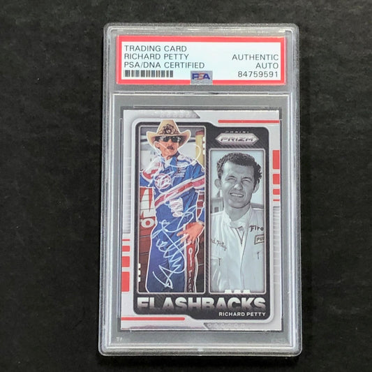2021 Panini Prizm Racing #77 Richard Petty Signed Card AUTO PSA Slabbed Nascar