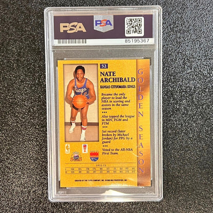 1972-73 Topps #52 Nate Archibald Signed AUTO PSA Slabbed Kings