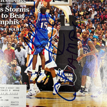 Mario Chalmers signed Sports Illustrated Magazine PSA/DNA Kansas Autographed Mar