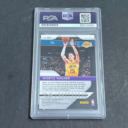 2018-19 Panini Prizm #284 Moritz Wagner AUTO PSA Slabbed RC Lakers